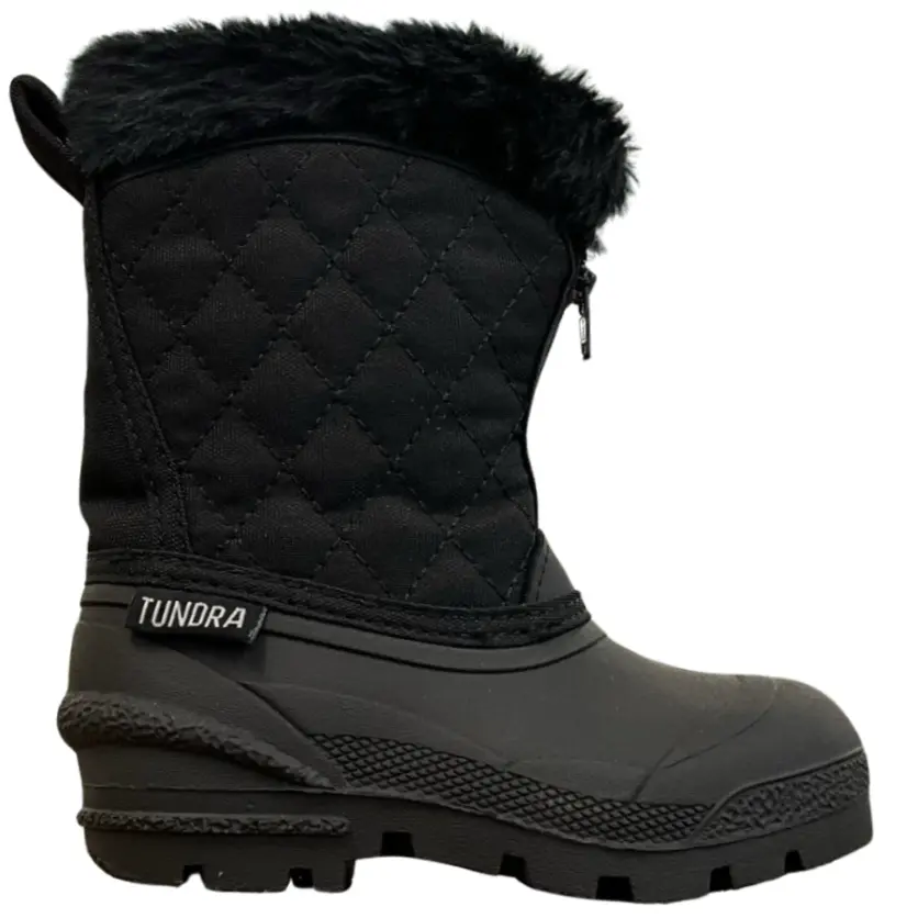 Tundra Snow Drift/Blk Girls' Winter Boot Discontinued