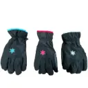 Weaver's Apparel Ladies' Fleece Glove Black with Assorted Trim sizes M & L