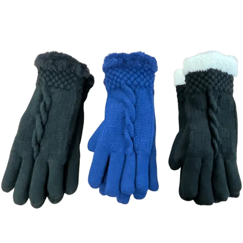 Weaver's Apparel Ladies' Cable Knit Glove Assorted Colors