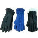 Weaver's Apparel Ladies' Cable Knit Glove Assorted Colors