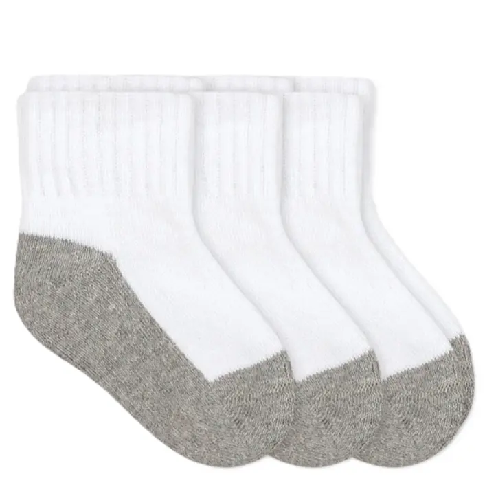 Weaver's Apparel Jefferies Quarter Socks 31172 White/Gray