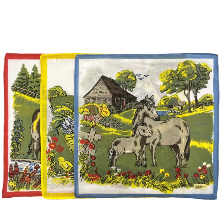 Weaver's Apparel 2941 Children's Farm Animal Hanky