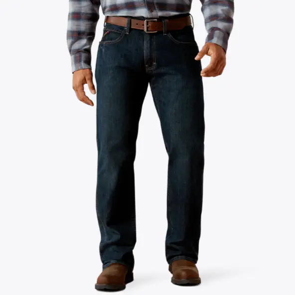 Ariat MNS Rebar M5 Straight DuraStretch Basic Stackable Straight Leg Jean BLACKSTONE 10016223