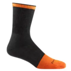 Darn Tough Men's Steely Micro Crew Midweight Cushion Work Socks 2007 Graphite
