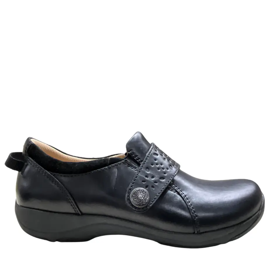 Dansko Sallie Waxy Black Burnished Women's Shoe