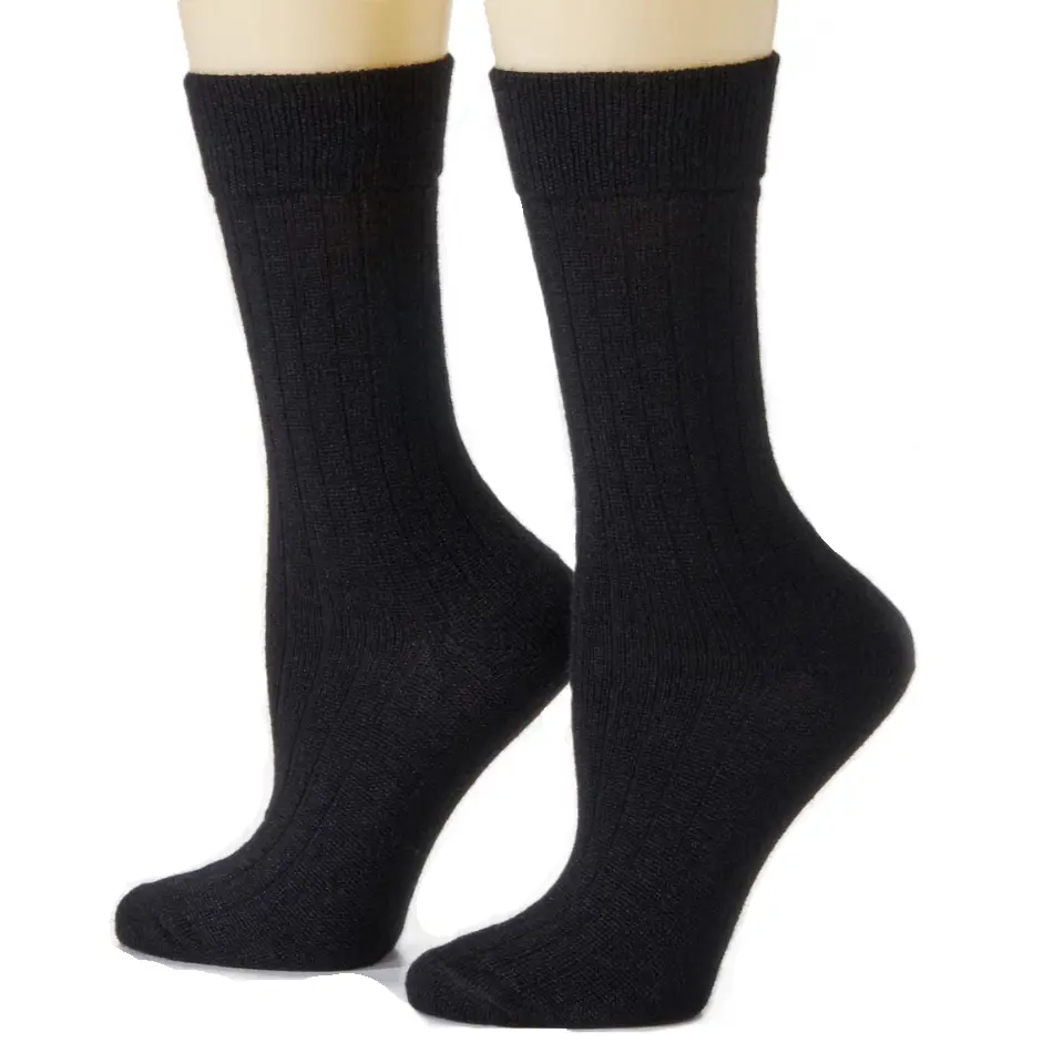 Peruvian Link Alpaca Dress Socks Black