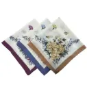 Weaver's Apparel Ladies' Large Corner Rose Hanky 1692
