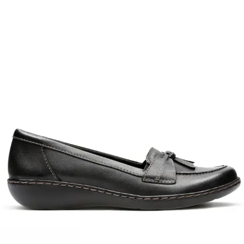 Clarks Ashland Bubble Black Leather 67331 Women's Dress Shoe