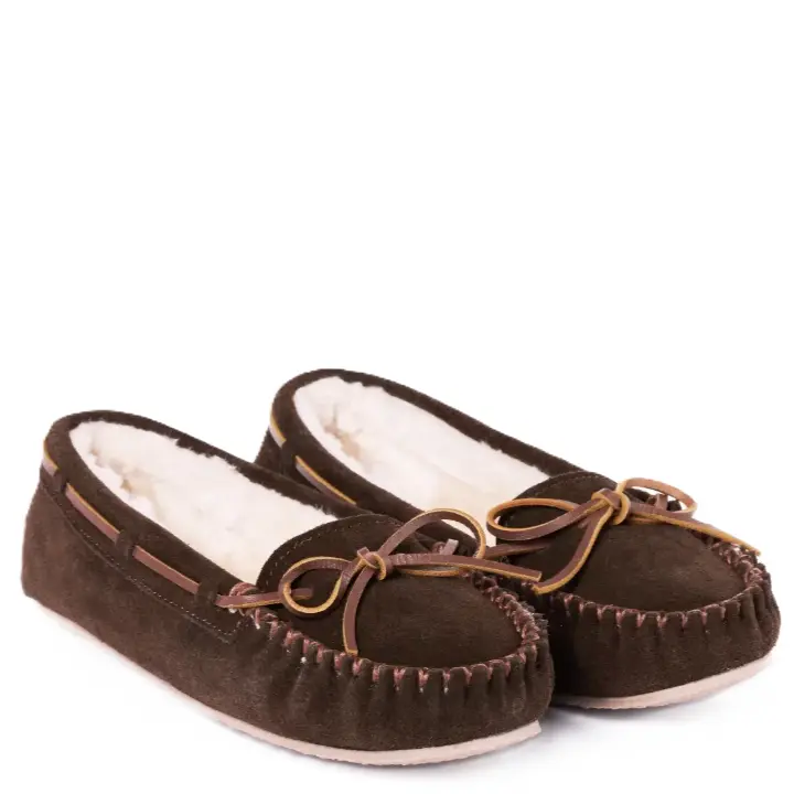 Minnetonka Cally 4012/Chocolate Women's Slipper