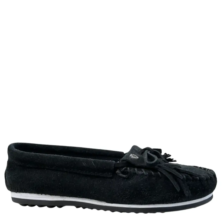Minnetonka Kilty Plus 4300/Black Women's Moccasin Discontinued