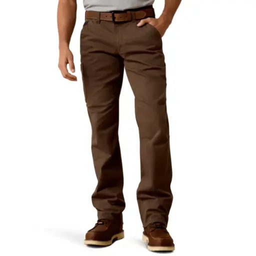 Ariat MNS Rebar M5 Straight DuraStretch Washed Twill Dungaree Straight Leg Pant WREN 10041064