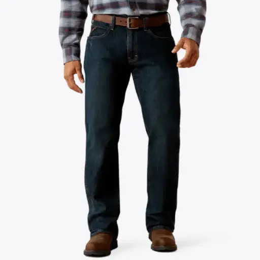Ariat MNS Rebar M5 Straight DuraStretch Basic Stackable Straight Leg Jean BLACKSTONE 10016223