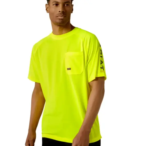 Ariat MNS Rebar Heat Fighter T-Shirt NEON LIME 10031037