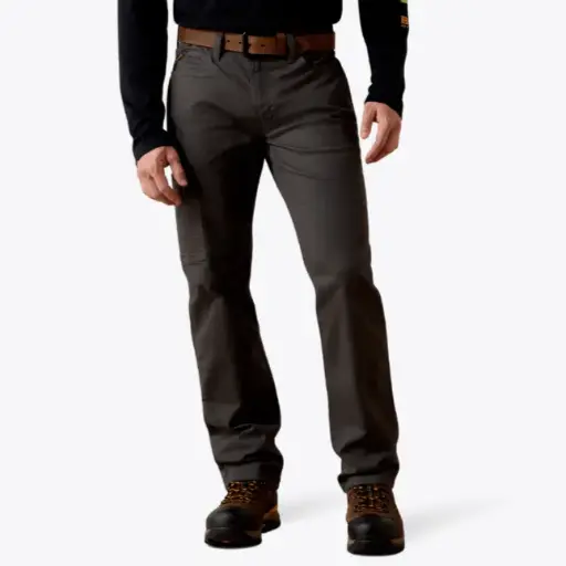 Ariat MNS Rebar M4 Relaxed Made Tough DuraStretch Straight Leg Pants REBAR GREY 10030250