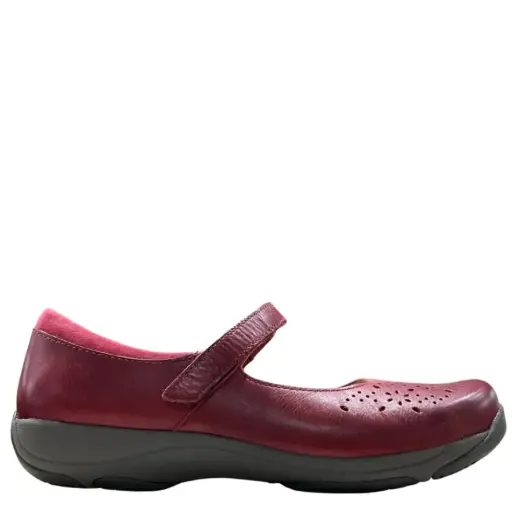 Dansko Stacy Waxy Red Burnished Women's Mary Jane Shoe