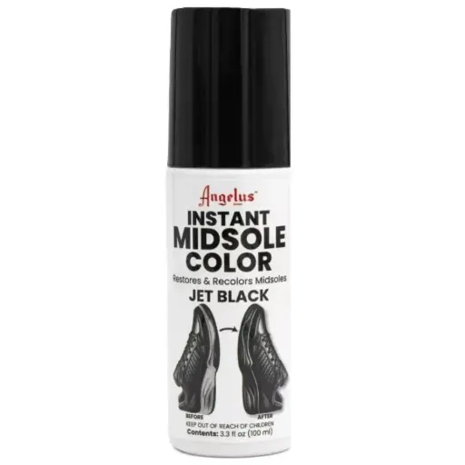 [24254-1] Angelus Black Instant Midsole Color Restorer 3.3 oz.